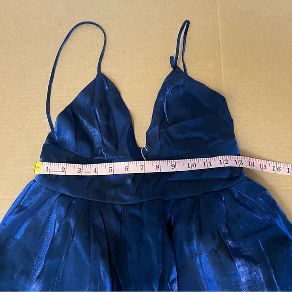 NWT Revolve x Lovers and Friends Edite Mini Dress in Sapphire Blue | Size S - Picture 8 of 11